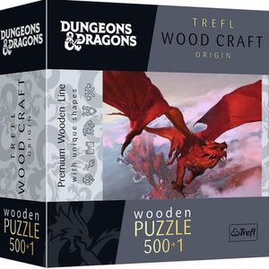 TREFL Wood Craft Origin Puzzle DungeonsandDragons: Ancient Red Dragon 501 elementów