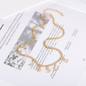 Diamant-Halskette, Kristall-Buchstaben-Halskette mit Kette, personalisierte Namenshalskette, Diamant-Buchstaben-Anhänger-Halskette
