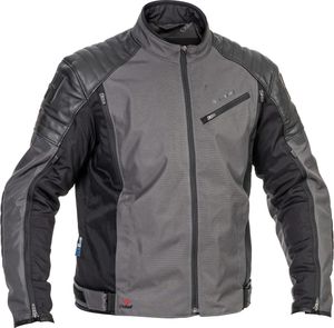 Halvarssons Solberg wasserdichte Motorrad Textiljacke, schwarz/dunkelgrau, 52