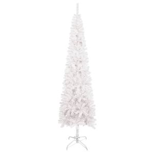 vidaXL Schlanker Weihnachtsbaum Weiß 120 cm