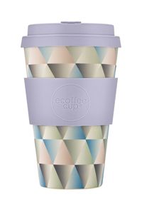 Ecoffee Cup Shandor the Magnificent PLA - Becher to Go 400 ml - Hellgrau Silikon