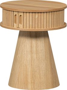 karri nachttisch rund holz natürlich