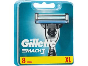 Gillette Mach3 Rasierklingen, 8er Pack