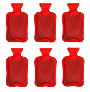 6x Taschenwärmer Wärmflasche-Motiv - Handwärmer wiederverwendbar - Für Kinder - Wärmepads