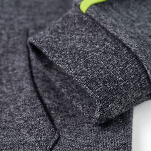 vidaXL Kinder-Kapuzenpullover mit Reißverschluss Grau Melange 140