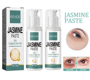 2x 100ml Jasmin Augencreme Aufhellen Augenringe Augencreme Straffende Augencreme Gegen Tränensäcke Anti-Aging Augencreme