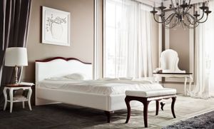 JV Möbel Luxus Betten Hotelzimmer mit Holz Bettrahmen