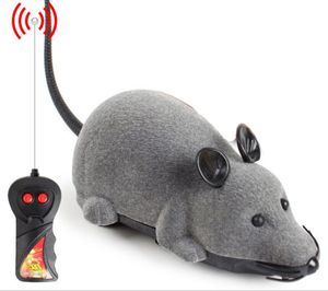 Spielzeugmäuse Fernbedienung Elektrische Ratte Plüsch Maus Spielzeug für Katzen Hunde Haustiere Kinder