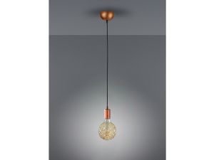 Einflammige minimal Edison Lampe Pendelleuchte Retro Glühbirne an Schnur hängend
