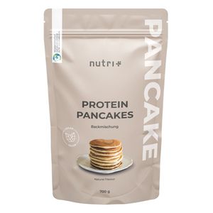 PROTEIN PANCAKE Vegan Natur 700 g - Pancakes - zuckerarm und fettarm - Eiweiß Pfannkuchen Mix ohne Süßstoffe - Backmischung schnell zubereitet