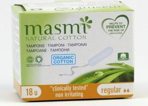 MasMI, Natural Cotton, Super, Tampony higieniczne, 18 sztuk (PRODUKT Z NIEMIEC)