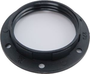 Schirmträgerring Lampenring für Lampenschirm Schraubring Gewinde Schirm Ring E27 Fassung schwarz Schraubring Bakalit
