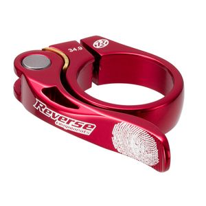 Reverse Components Seat Clamp Long Life Red 34.9mm