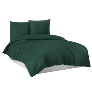 Mixibaby Flanell Feinbiber-Bettwäsche aus 100% Baumwolle - 4 Größen, Größe:200 x 220 cm, Farbe:Dunkelgrün