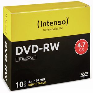 DVD-RW 4,7GB, 4X, 10er Slimcase DVD-Rohlinge