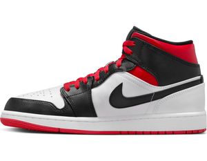 Nike Air Jordan 1 Mid Gym Red Black Toe Sneaker Herren - EU 43