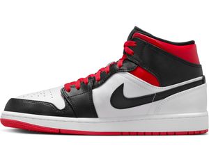 Nike Air Jordan 1 Mid Gym Red Black Toe Sneaker Herren - EU 45