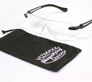 Vizmaxx Vergrößerungsbrille Zauberbrille Lupenbrille Lupe - 160% Vergrößerung
