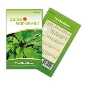 Thai Basilikum Siam Queen Samen - Ocimum basilicum - Basilikumsamen - Kräutersamen - Saatgut für 100 Pflanzen