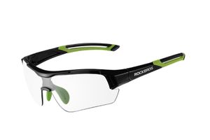 ROCKBROS Radbrille Fahrrad Sonnenbrille Verfärbung Sportbrille UV400 Grün