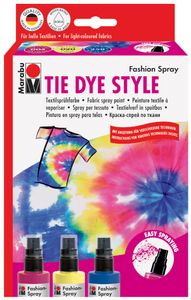 Marabu Textilsprühfarbe "Fashion-Spray" Set TIE DYE STYLE