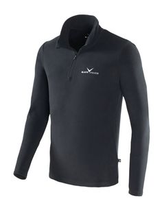 BLACK CREVICE - pánsky fleecový pulóver > 170g/m2 | Farba: čierna/strieborná | Veľkosť: L