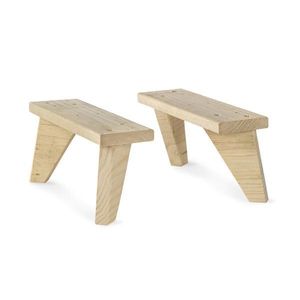 Nóżki Astigarraga Dinamic sosna naturalna (13,5 x 9 x 31 cm)