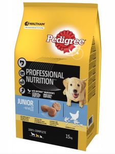 Pedigree Professional Nutrition Junior - Trockenfutter für Welpen aller Rassen mit Hühnergeschmack 15 kg