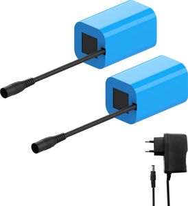 2 stueck 7,4 V 12000 mAh Batterie Wiederaufladbare Batterie Ersatz fuer Fischkoeder Boot