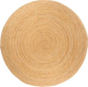 vidaXL Teppich Jute Geflochten 240 cm Rund