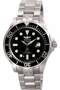 Invicta Grand Diver 3044 - Pánské Náramkové Hondiky - Automatické - Nerezová ocel s černým ciferníkem - 47mm