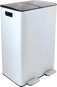 spirella odpadkový kôš systém separácie odpadu separácia odpadu s vekom 60 l (2x30 l) s vnútorným košom veľký odpadkový kôš odpadkový kôš pedálový kôš nerezová oceľ biela spirella odpadkový kôš systém separácie odpadu separácia odpadu s vekom 60 l (2x30 l) s vnútorným košom veľký odpadkový kôš odpadkový kôš pedálový kôš nerezová oceľ biela