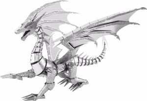 ICONX Laserom rezaná 3D kovová súprava Silver Dragon 575023