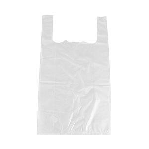 PAPSTAR Hemdchen-Tragetasche aus HDPE weiß