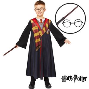 Harry Potter Deluxe Kostüm für Kinder inkl. Brille und Zauberstab