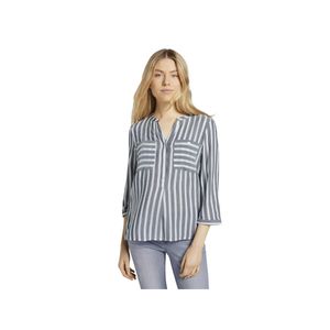 Tom Tailor blouse striped 26940 offwhite navy vertical stripe 34
