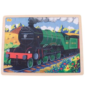 Bigjigs Toys Holzpuzzle Historischer Zug Flying Scotsman 35 Teile