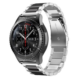 Řemínek 22 mm pro Samsung Galaxy Gear S3 / Gear 2/ Huawei Watch GT pro Watch 2 Pro Ticwatch Pro Pepple Time v černé barvě