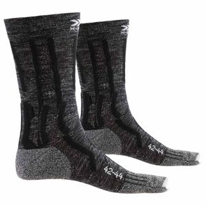 X-SOCKS Trek X Linen Trekkingsocken Unisex dolomite grey melange/opal black 35-38