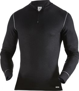 Fristads Zipper-T-Shirt Langarm 789 OF 127355, Farbe:schwarz, Größe:M