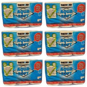 6 x Thetford Toilettenpapier Aqua Soft Campingtoilettenpapier Sondergröße 6 Rollen