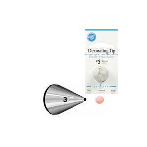 Wilton Decorating Tip #003 Round Carded
