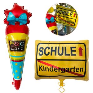 Oblique Unique Schuleinführung Schulanfang Einschulung Deko Set - Folien Ballon Zuckertüte und Kindergarten / Schule