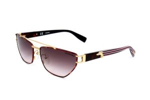 Trussardi STR375 0378 SHINY ROSE GOLD WITH HAVANA PARTS 61/16/ Damen Sonnenbrillen