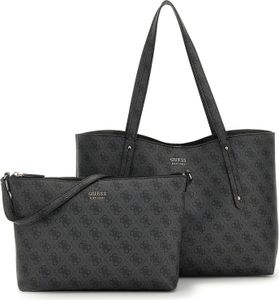 Guess Shopper Brenton Tote coal logo Guess Shopper Brenton Tote coal logo