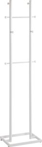 HAKU Möbel Kleiderständer 88381 weiß Metall 8 Haken 45,0 x 175,0 cm