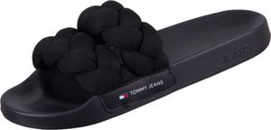 Tommy Hilfiger Slide Damenschuhe Pantoletten Schwarz Freizeit, Schuhgröße:36 EU