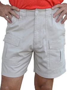 Herren Classic Fit Button Bottoms Holiday Lässige elastische Taille,Farbe: Beige,Größe:L
