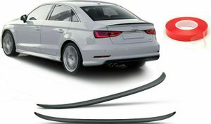 Heckspoiler Spoilerlippe Für AUDI A3 S3 ab 2013-2020 Saloon Spoiler Schwarz