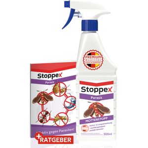 Stoppex® Parasit Mottenstopp- Spray gegen Motten, Lebensmittelmotten und Kleidermotten.